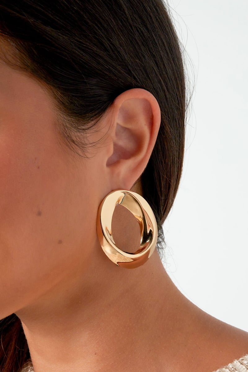 open ring earrings
