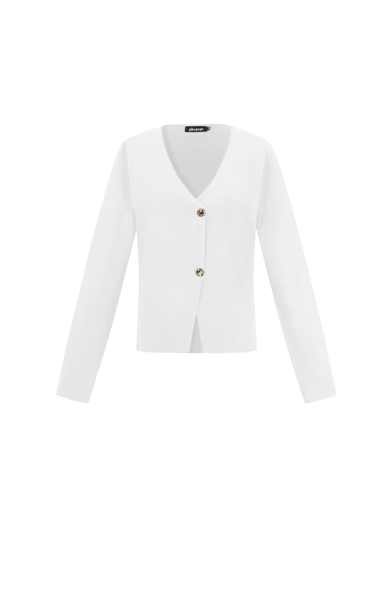 Een symmetrische cardigan