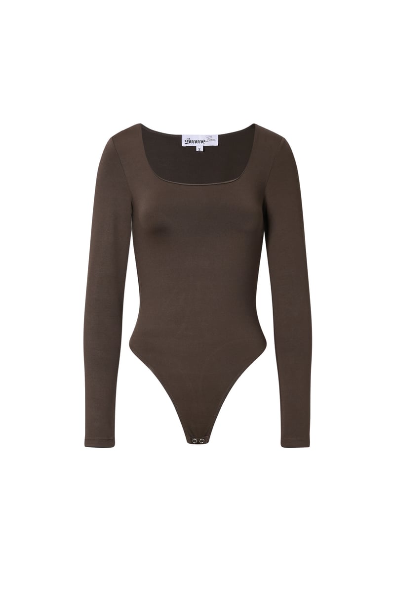 Nylon Shapewear Bodysuit Effen kleur Basic All Fit Kleding